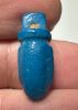 Picture of ANCIENT EGYPT.  BEAUTIFUL COLOR. GRECO - ROMAN - FAIENCE HEART AMULET . 300 B.C - 100 A.D