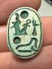 Picture of ANCIENT EGYPT.  NEW KINGDOM . GLAZED STONE SCARAB. RAMESSES II NAME . 1270 - 1213 B.C