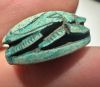 Picture of ANCIENT EGYPT.  NEW KINGDOM . GLAZED STONE SCARAB. RAMESSES II NAME . 1270 - 1213 B.C