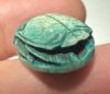 Picture of ANCIENT EGYPT.  NEW KINGDOM . GLAZED STONE SCARAB. RAMESSES II NAME . 1270 - 1213 B.C
