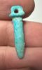 Picture of ANCIENT EGYPT.  BEAUTIFUL COLOR. GRECO - ROMAN - FAIENCE PAPYRUS SCEPTRE AMULET . 300 B.C - 100 A.D