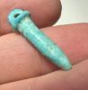 Picture of ANCIENT EGYPT.  BEAUTIFUL COLOR. GRECO - ROMAN - FAIENCE PAPYRUS SCEPTRE AMULET . 300 B.C - 100 A.D