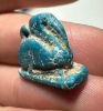 Picture of ANCIENT EGYPT.  BEAUTIFUL COLOR. GRECO - ROMAN - FAIENCE IBIS AMULET . 300 B.C - 100 A.D