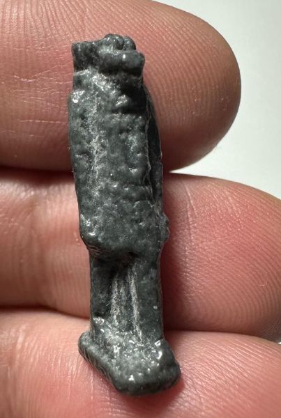 Picture of ANCIENT EGYPT.  BEAUTIFUL COLOR. GRECO - ROMAN - FAIENCE MONKEY AMULET . 300 B.C - 100 A.D