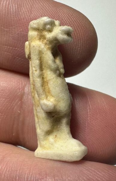 Picture of ANCIENT EGYPT.  BEAUTIFUL COLOR. GRECO - ROMAN - FAIENCE TAWERET AMULET . 300 B.C - 100 A.D