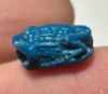 Picture of ANCIENT EGYPT.  BEAUTIFUL COLOR. GRECO - ROMAN - FAIENCE FROG SCARABOID . 300 B.C - 100 A.D