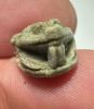 Picture of ANCIENT EGYPT.  BEAUTIFUL COLOR. GRECO - ROMAN - FAIENCE FROG SCARABOID . 300 B.C - 100 A.D