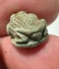 Picture of ANCIENT EGYPT.  BEAUTIFUL COLOR. GRECO - ROMAN - FAIENCE FROG SCARABOID . 300 B.C - 100 A.D