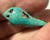 Picture of ANCIENT EGYPT.  BEAUTIFUL COLOR. GRECO - ROMAN - FAIENCE BIRD AMULET . 300 B.C - 100 A.D