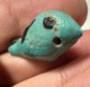 Picture of ANCIENT EGYPT.  BEAUTIFUL COLOR. GRECO - ROMAN - FAIENCE BIRD AMULET . 300 B.C - 100 A.D