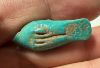 Picture of ANCIENT EGYPT.  BEAUTIFUL COLOR. GRECO - ROMAN - FAIENCE BIRD AMULET . 300 B.C - 100 A.D