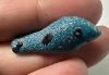 Picture of ANCIENT EGYPT.  BEAUTIFUL COLOR. GRECO - ROMAN - FAIENCE BIRD AMULET . 300 B.C - 100 A.D