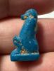 Picture of ANCIENT EGYPT.  BEAUTIFUL COLOR. GRECO - ROMAN - FAIENCE BABOON AMULET . 300 B.C - 100 A.D