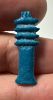 Picture of ANCIENT EGYPT.  BEAUTIFUL COLOR. GRECO - ROMAN - FAIENCE DJED PILLAR AMULET . 300 B.C - 100 A.D