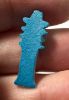 Picture of ANCIENT EGYPT.  BEAUTIFUL COLOR. GRECO - ROMAN - FAIENCE DJED PILLAR AMULET . 300 B.C - 100 A.D