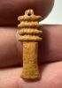 Picture of ANCIENT EGYPT.  BEAUTIFUL COLOR. GRECO - ROMAN - FAIENCE DJED PILLAR AMULET . 300 B.C - 100 A.D