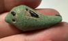 Picture of ANCIENT EGYPT.  BEAUTIFUL COLOR. GRECO - ROMAN - FAIENCE BIRD AMULET . 300 B.C - 100 A.D