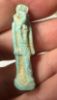 Picture of ANCIENT EGYPT.  BEAUTIFUL COLOR. GRECO - ROMAN - FAIENCE THOTH AMULET . 300 B.C - 100 A.D