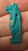 Picture of ANCIENT EGYPT.  BEAUTIFUL COLOR. GRECO - ROMAN - FAIENCE TAWERET AMULET . 300 B.C - 100 A.D