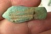 Picture of ANCIENT EGYPT.  BEAUTIFUL COLOR. GRECO - ROMAN - FAIENCE BIRD AMULET . 300 B.C - 100 A.D