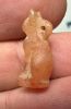 Picture of ANCIENT EGYPT -  BEAUTIFUL  CARNELIAN AMULET OF A CAT . NEW KINGDOM .1250 B.C. 