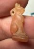 Picture of ANCIENT EGYPT -  BEAUTIFUL  CARNELIAN AMULET OF A CAT . NEW KINGDOM .1250 B.C. 
