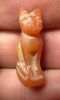 Picture of ANCIENT EGYPT -  BEAUTIFUL  CARNELIAN AMULET OF A CAT . NEW KINGDOM .1250 B.C. 