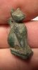 Picture of ANCIENT EGYPT -  BEAUTIFUL  GREEN STONE AMULET OF A CAT . NEW KINGDOM .1250 B.C. 
