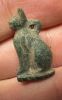 Picture of ANCIENT EGYPT -  BEAUTIFUL  GREEN STONE AMULET OF A CAT . NEW KINGDOM .1250 B.C. 