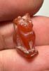 Picture of ANCIENT EGYPT -  BEAUTIFUL  CARNELIAN AMULET OF A CAT . NEW KINGDOM .1250 B.C. 