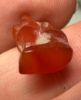 Picture of ANCIENT EGYPT -  BEAUTIFUL  CARNELIAN AMULET OF A CAT . NEW KINGDOM .1250 B.C. 