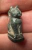 Picture of ANCIENT EGYPT -  BEAUTIFUL  GREEN STONE AMULET OF A CAT . NEW KINGDOM .1250 B.C. 