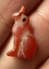 Picture of ANCIENT EGYPT -  BEAUTIFUL  CARNELIAN AMULET OF A CAT . NEW KINGDOM .1250 B.C. 