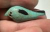 Picture of ANCIENT EGYPT.  BEAUTIFUL COLOR. GRECO - ROMAN - FAIENCE BIRD AMULET . 300 B.C - 100 A.D
