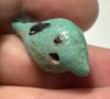 Picture of ANCIENT EGYPT.  BEAUTIFUL COLOR. GRECO - ROMAN - FAIENCE BIRD AMULET . 300 B.C - 100 A.D