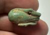 Picture of ANCIENT EGYPT.  BEAUTIFUL COLOR. GRECO - ROMAN - FAIENCE GOOSE AMULET . 300 B.C - 100 A.D