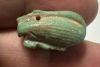 Picture of ANCIENT EGYPT.  BEAUTIFUL COLOR. GRECO - ROMAN - FAIENCE GOOSE AMULET . 300 B.C - 100 A.D
