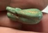 Picture of ANCIENT EGYPT.  BEAUTIFUL COLOR. GRECO - ROMAN - FAIENCE GOOSE AMULET . 300 B.C - 100 A.D