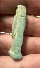 Picture of ANCIENT EGYPT.  BEAUTIFUL COLOR. GRECO - ROMAN - FAIENCE THOTH AMULET . 300 B.C - 100 A.D
