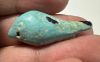 Picture of ANCIENT EGYPT.  BEAUTIFUL COLOR. GRECO - ROMAN - FAIENCE BIRD AMULET . 300 B.C - 100 A.D