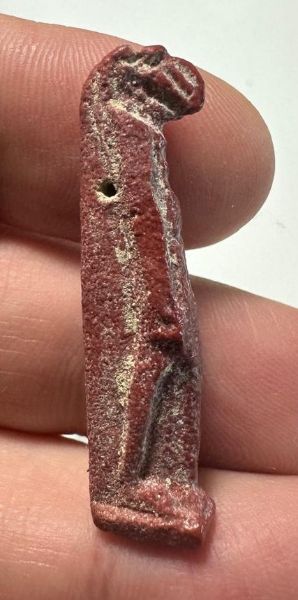 Picture of ANCIENT EGYPT.  BEAUTIFUL COLOR. GRECO - ROMAN - FAIENCE THOTH AMULET . 300 B.C - 100 A.D