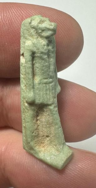 Picture of ANCIENT EGYPT.  BEAUTIFUL COLOR. GRECO - ROMAN - FAIENCE  AMULET . 300 B.C - 100 A.D