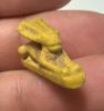 Picture of ANCIENT EGYPT.  BEAUTIFUL COLOR. GRECO - ROMAN - FAIENCE HARE AMULET . 300 B.C - 100 A.D