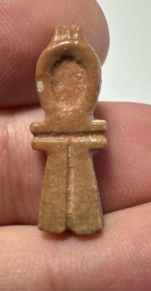 Picture of ANCIENT EGYPT.  BEAUTIFUL COLOR. GRECO - ROMAN - FAIENCE TYET AMULET . 300 B.C - 100 A.D