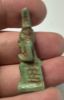 Picture of ANCIENT EGYPT.  BEAUTIFUL COLOR. GRECO - ROMAN - FAIENCE ISIS NURSING HORUS AMULET . 300 B.C - 100 A.D