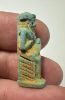Picture of ANCIENT EGYPT.  BEAUTIFUL COLOR. GRECO - ROMAN - FAIENCE ISIS NURSING HORUS AMULET . 300 B.C - 100 A.D