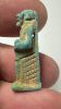 Picture of ANCIENT EGYPT.  BEAUTIFUL COLOR. GRECO - ROMAN - FAIENCE ISIS NURSING HORUS AMULET . 300 B.C - 100 A.D