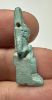 Picture of ANCIENT EGYPT.  BEAUTIFUL COLOR. GRECO - ROMAN - FAIENCE ISIS NURSING HORUS AMULET . 300 B.C - 100 A.D