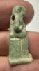 Picture of ANCIENT EGYPT.  BEAUTIFUL COLOR. GRECO - ROMAN - FAIENCE ISIS NURSING HORUS AMULET . 300 B.C - 100 A.D