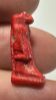 Picture of ANCIENT EGYPT.  VERY RARE RED COLOR. GRECO - ROMAN - FAIENCE THOTH AMULET . 300 B.C - 100 A.D